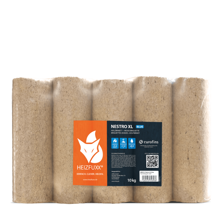 Heizfuxx Nestro XL Blue 10kg x 96 Gebinde 960kg Palette