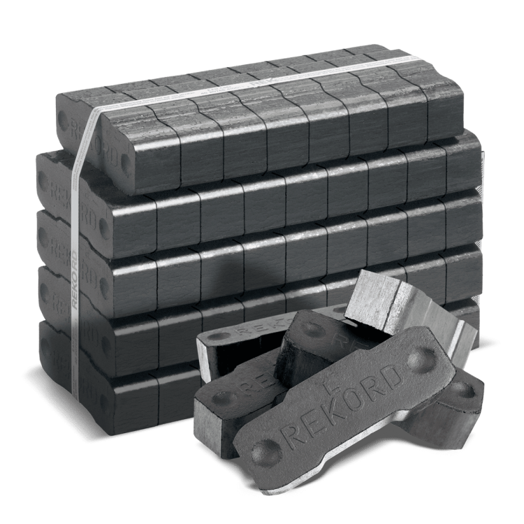 Rekord Braunkohlebriketts 25kg x 40 Gebinde 1000kg Palette