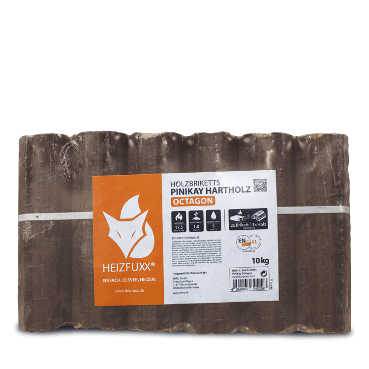 Heizfuxx PiniKay Octagon 10kg x 96 Gebinde 960kg Palette